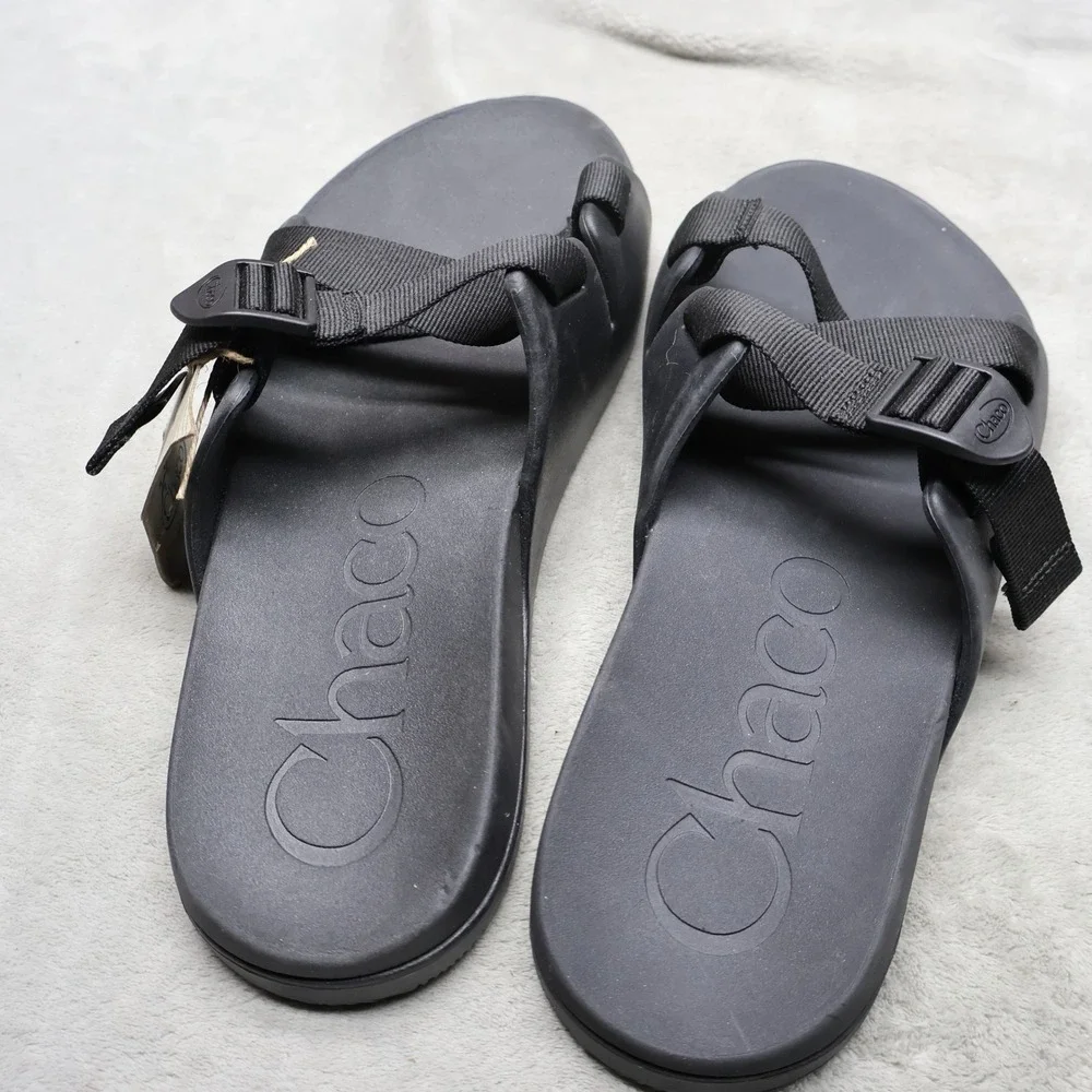 Chaco Chillos Mens‎ 13/14 Sandals Black Adjustable Straps Slide Mismatch READ